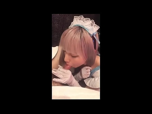 ❤️ Japonski idol [mayuka], kostum francoske služkinje, 1. del, fafanje in onaniranje z losjonom ❤ Slute na sl.hentaiser.ru ❌